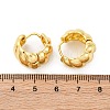 Rack Plating Brass Croissant Hoop Earrings for Women EJEW-G342-09G-4