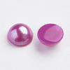 Spray Painted Imitation Pearl Acrylic Cabochons ACRP-F001-8mm-FP38-2