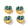 Rack Plating Alloy Enamel European Beads PALLOY-E006-17MG-02-2