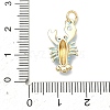 Brass Micro Pave Cubic Zirconia Pendants LS-KK-H255-01B-G01-3