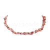 Natural Carnelian Chips Beaded Necklaces NJEW-JN04275-05-4