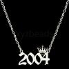 Crown Birth Year 201 Stainless Steel Pendant Necklaces for Women FS-WG4E8F2-65-1