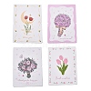 40 Sheets 4 Styles Paper Invitations Greeting Card AJEW-FS0001-26-1