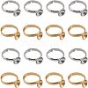 CHGCRAFT 20Pcs 2 Colors Adjustable Brass Rings Findings DIY-CA0005-56-1