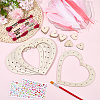 DIY Woven Net/Web with Feather Making Kits DIY-SP0005-44-4