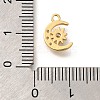 Rack Plating Brass Micro Pave Cubic Zirconia Pendants KK-M296-17G-3