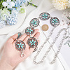 Resin Beaded Flower Link Chains Waist Belts AJEW-WH0368-04AS-3