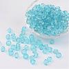 Faceted Bicone Transparent Acrylic Beads DBB4mm-87-1