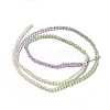 Transparent Gradient Color Glass Beads Strands GLAA-H021-01A-11-4