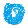 Baking Paint Imitation Jade Glass Round Bead Strands X1-DGLA-Q021-8mm-13-2