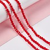 Faceted(32 Facets) Glass Beads Strands EGLA-J042-35A-05-4