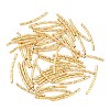 Brass Texture Curved Tube Beads KK-H250-01B-G-1