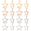 Beebeecraft 80Pcs 4 Colors 304 Stainless Steel Pendants STAS-BBC0001-92-1