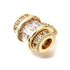Handbag Brass Micro Pave Cubic Zirconia Beads KK-L230-13G-2