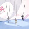 Unicraftale 3Pcs 3 Colors 304 Stainless Steel Pendants STAS-UN0037-95-5