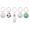 ABS Plastic Sports Ball Theme Pendants Keychains KEYC-JKC00659-1