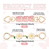 2Pcs 2 Style Alloy Enamel Chain Extenders FIND-TA0005-19-2