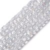 Electroplate Glass Beads Strands LS-EGLA-D018-8x8mm-01-4