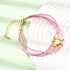 Polyester Multi-Strand Bracelets FB-CBA983F-02G-03-1