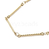 Ion Plating(IP) 304 Stainless Steel Twist Bar Link Chain Bracelet BJEW-K226-04G-2