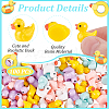   100Pcs 5 Colors Mini Resin Ducks DJEW-PH0001-19-4