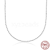 Anti-Tarnish 925 Sterling Silver Chain Necklace HY1372-3-1