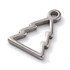 Anti-Tarnish 304 Stainless Steel Charms STAS-R003-01P-06-2