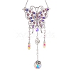 K9 Glass with Alloy Butterfly Hanging Ornaments PW-WG3E57A-02-1