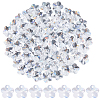 80Pcs Transparent Faceted Glass Connector Charms GLAA-SP0001-88B-01-1