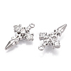 Alloy with Rhinestone Pendants X-PALLOY-N176-12P-NR-1