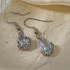 Elegant Classic Brass Cubic Zirconia Teardrop Dangle Earrings ZJ6767-3-1