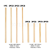 BENECREAT 8 Styles Wood Craft Sticks WOOD-BC0001-12-2