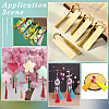 60Pcs Polyester Tassel Pendant Decorations AJEW-GF0010-90-5
