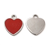 304 Stainless Steel Enamel Pendants X-STAS-M308-16P-03-1