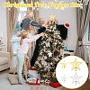 AHADERMAKER 4Pcs 4 Style Plastic Christmas Treetop Star Ornament AJEW-GA0006-07-6