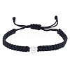 1Pc Adjustable Nylon Cord Braided Bracelets for Women Men BJEW-LP0001-34H-P-1
