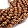 Natural Elephant Skin Jasper/Miriam Stone/Calligraphy Stone Bead Strands X-G-P075-20-8mm-1