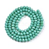 Electroplate Opaque Solid Color Glass Beads Strands EGLA-A044-P3mm-L31-3