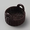 Resin Miniature Round Basket Ornaments DIY-TAC0010-45A-1