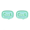 Transparent Printed Acrylic Cabochons TACR-N016-37-2