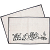 Coffee Theme Cotton and Linen Cup Mats AJEW-WH0201-019-1