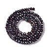 Baking Electroplate Glass Beads Strands X1-DGLA-A039-J2MM-B22-2