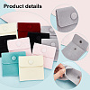 HOBBIESAY 12pcs 6 colors Square Velvet Jewelry Bags TP-HY0001-01-4