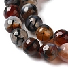 Dyed & Heated Natural Fire Crackle Agate Beads Strands G-P539-B01-15-4