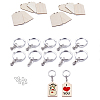 Wood Keychain Making Kits DIY-FP0001-38-2