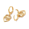 Rack Plating Brass Micro Pave Cubic Zirconia Leverback Earrings EJEW-P221-37G-2