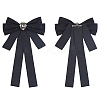 Bowknot Tie Polyester Rhinestone Brooches JEWB-WH20006-11-6
