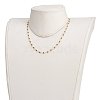 Faceted Round Natural Spinel Beaded Necklaces NJEW-JN03215-01-5