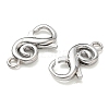 Brass S-Shaped Swirl Lobster Clasp for Jewelry Making KK-CBA5585-05P-2