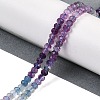 Gradient Color Natural Colorful Fluorite Beads Strands G-F778-A01-02-2